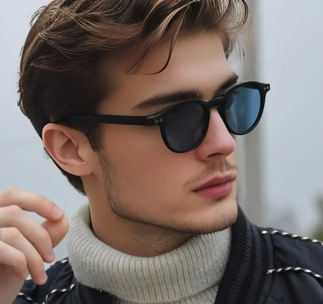 Polarized Round Sunglasses, Retro Classic Stylish Sunglasses for Men and Women, Multi-Color Selection