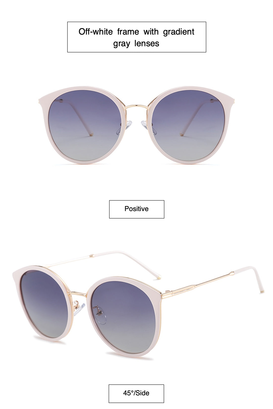 Polarized Retro Round Sunglasses for Women UV400