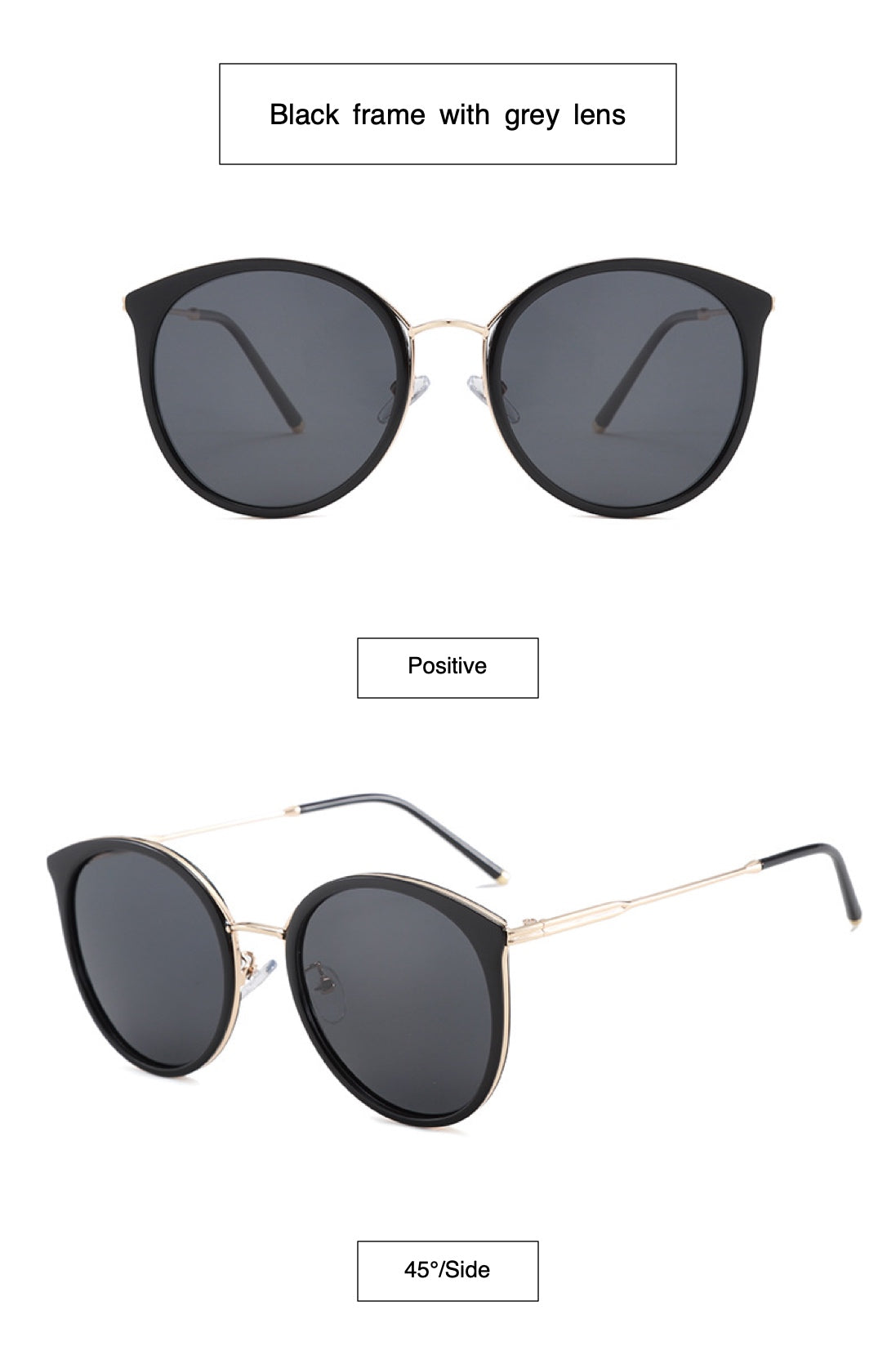 Polarized Retro Round Sunglasses for Women UV400