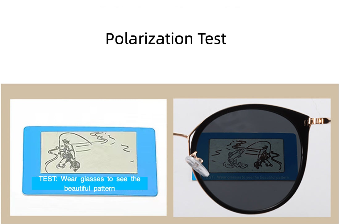Polarized Retro Round Sunglasses for Women UV400