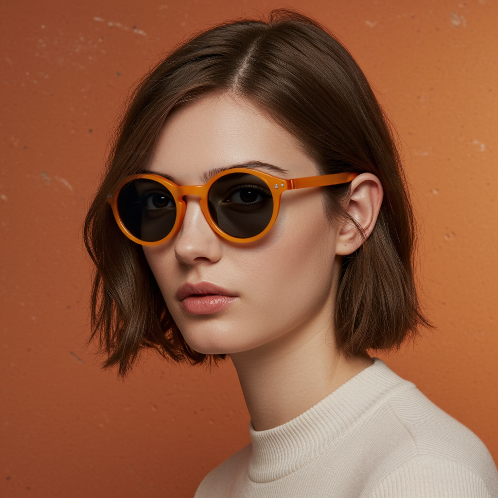 Polarized Round Sunglasses, Retro Classic Stylish Sunglasses for Men and Women, Multi-Color Selection