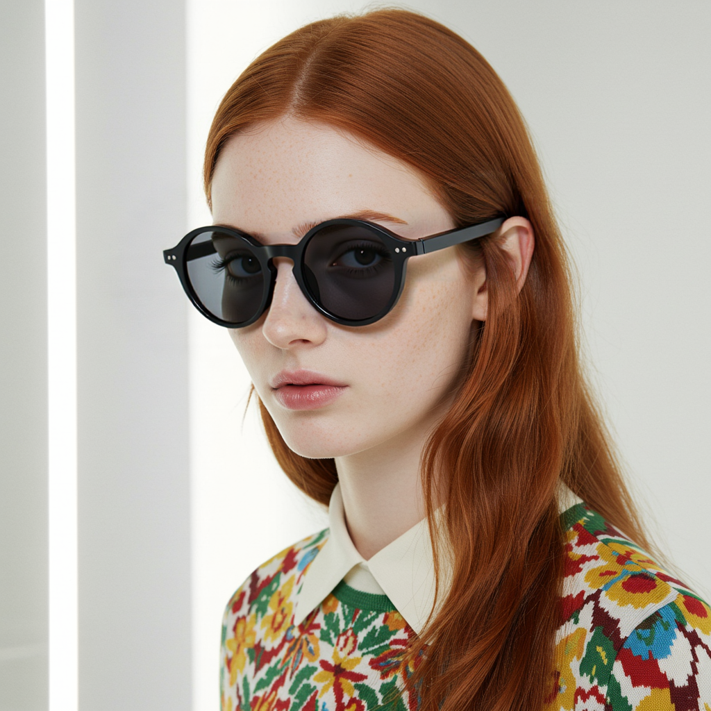 Polarized Round Sunglasses, Retro Classic Stylish Sunglasses for Men and Women, Multi-Color Selection