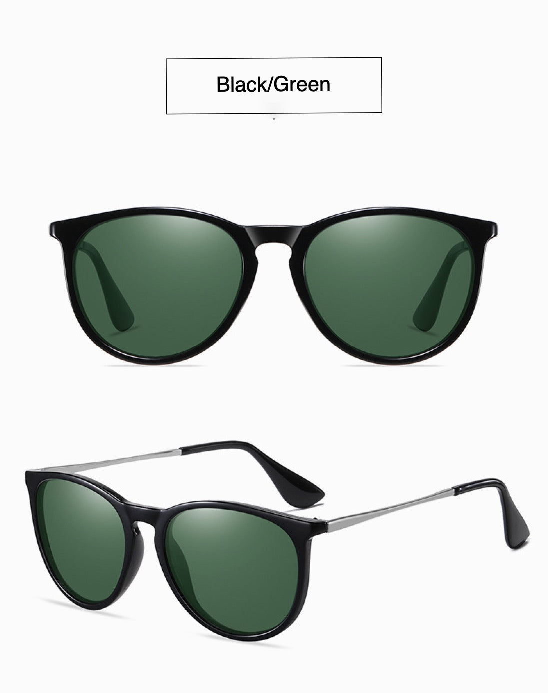 Vintage Round polarized  Sunglasses for Women Men Classic Retro Trendy Style