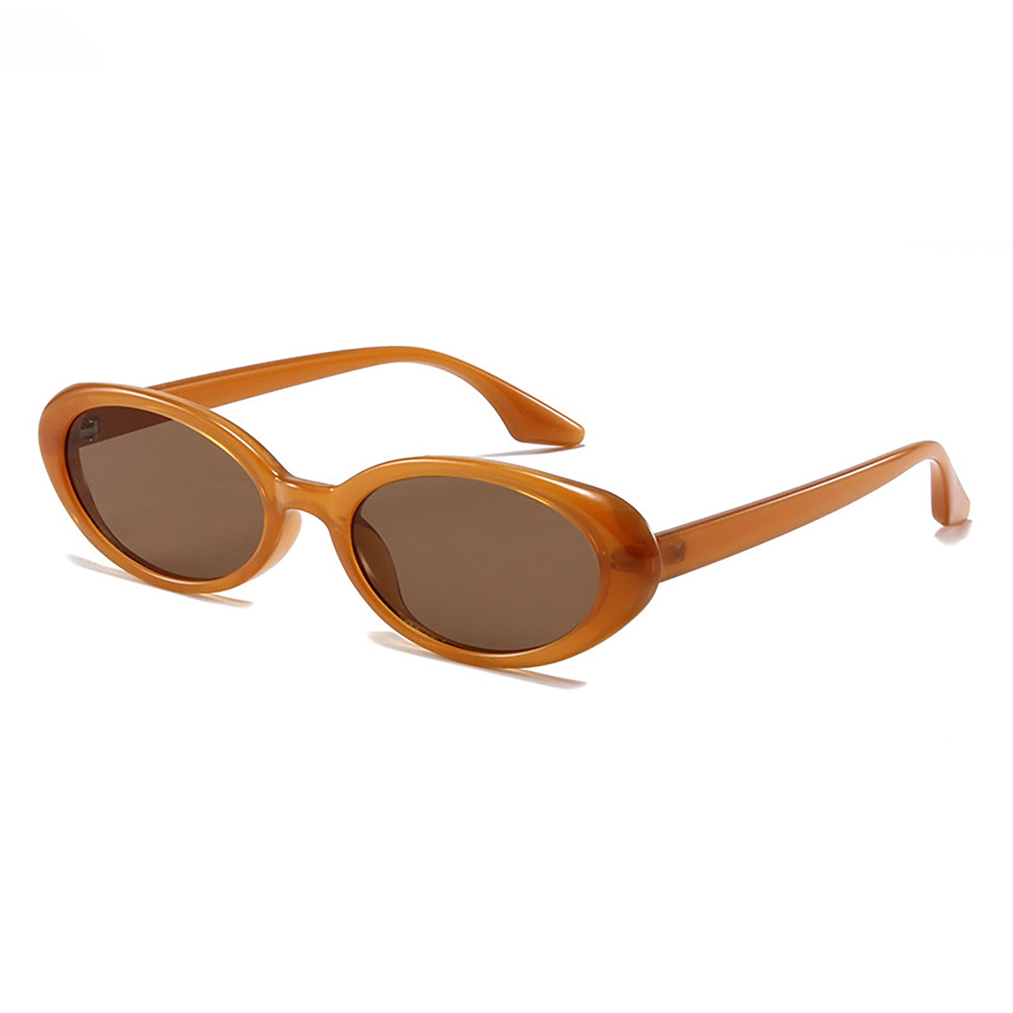 Retro Classic Oval Sunglasses for Women and Men Small 90s Style