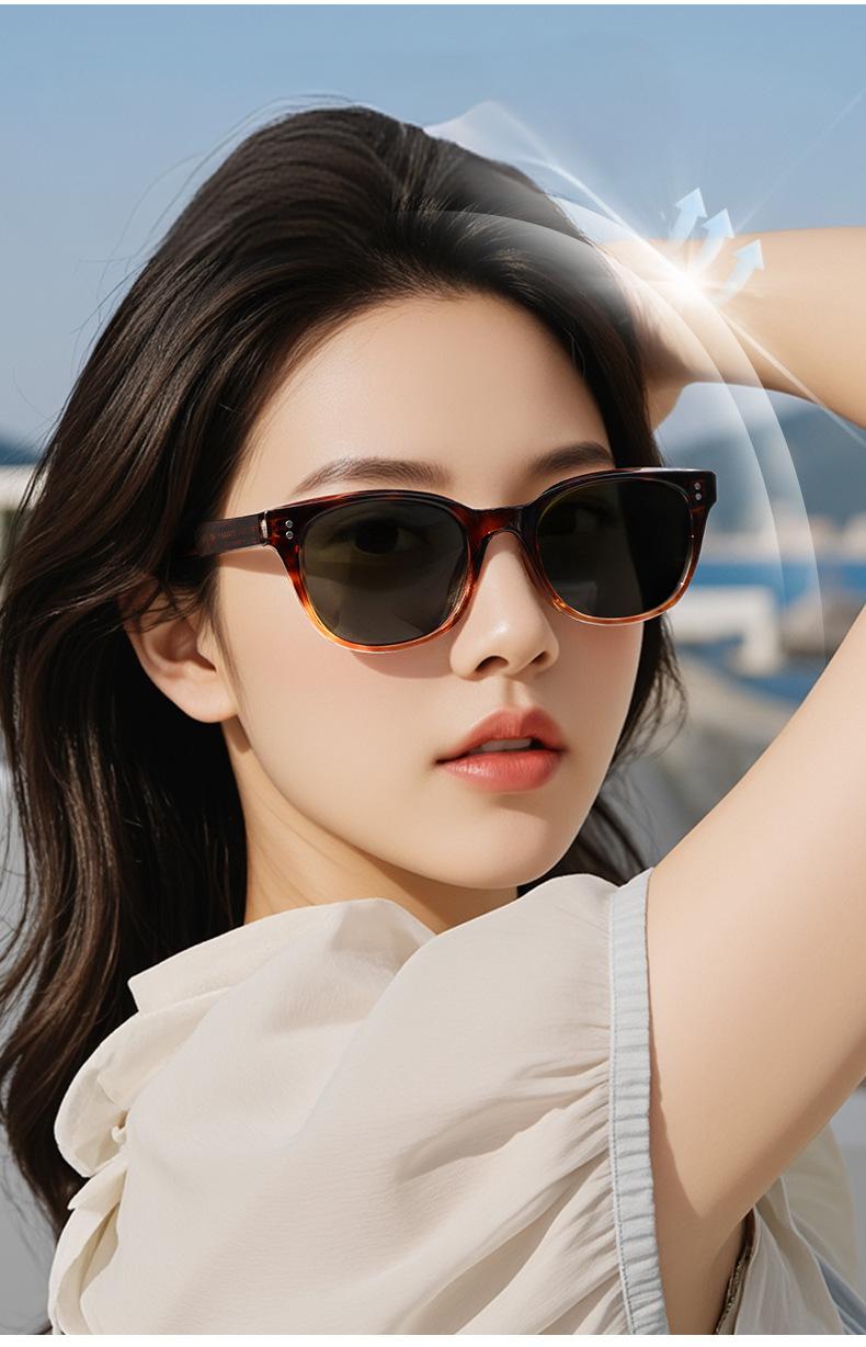 Polarized Oval Sunglasses for Men Women Black or Tortoiseshell frame UV Protection