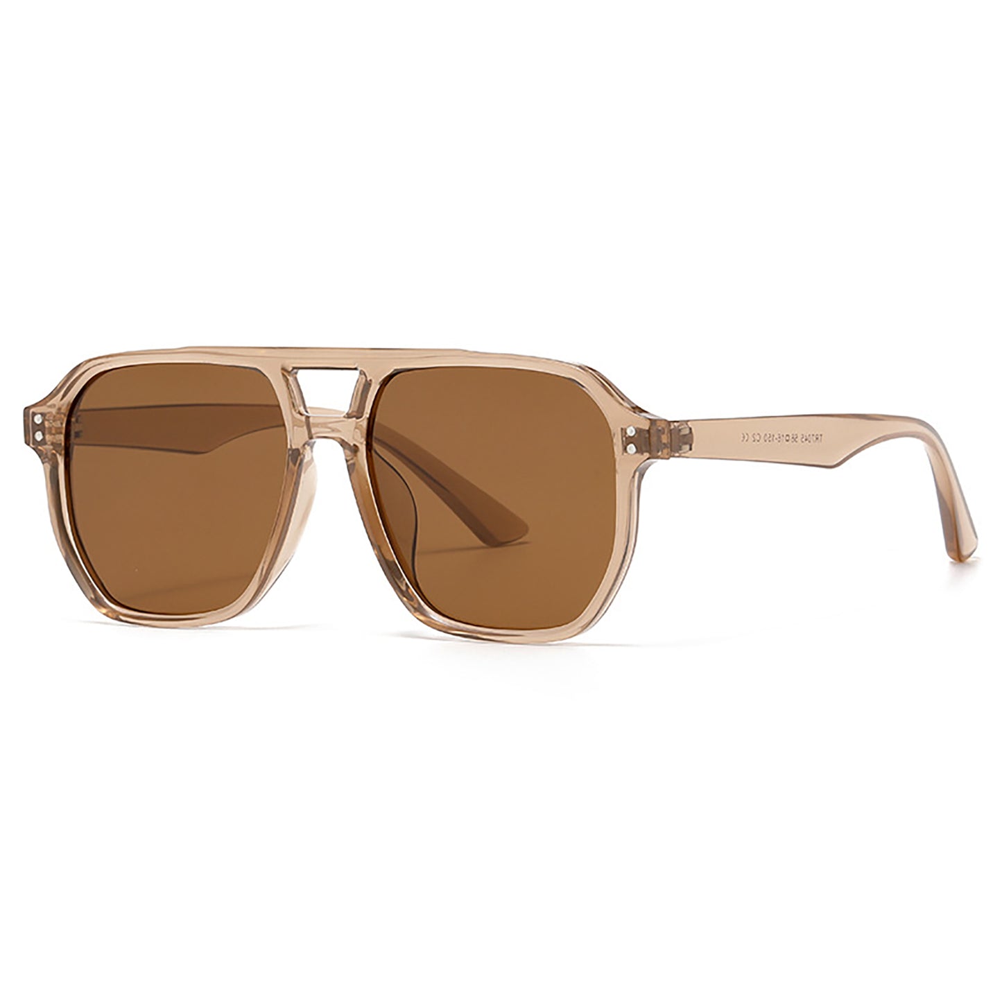 Retro Double Bridges Square Women Sunglasses Fashion Black Grey Shades UV400 Men Sun Glasses