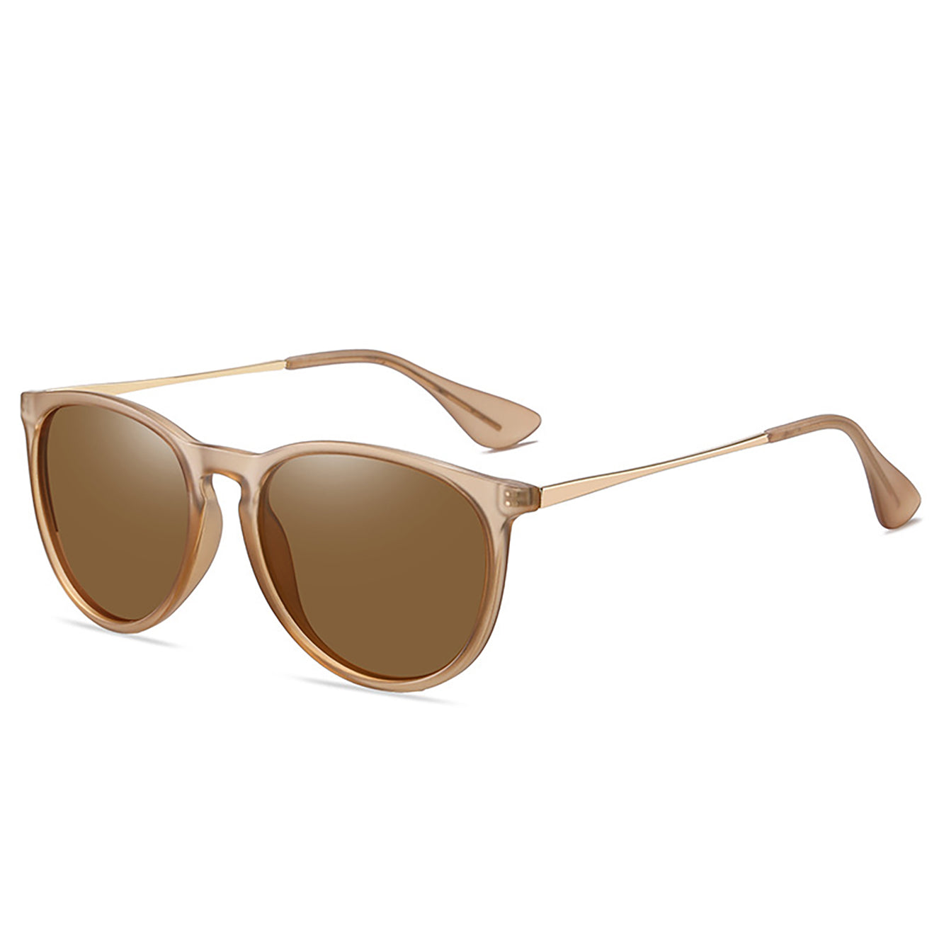 Vintage Round polarized  Sunglasses for Women Men Classic Retro Trendy Style