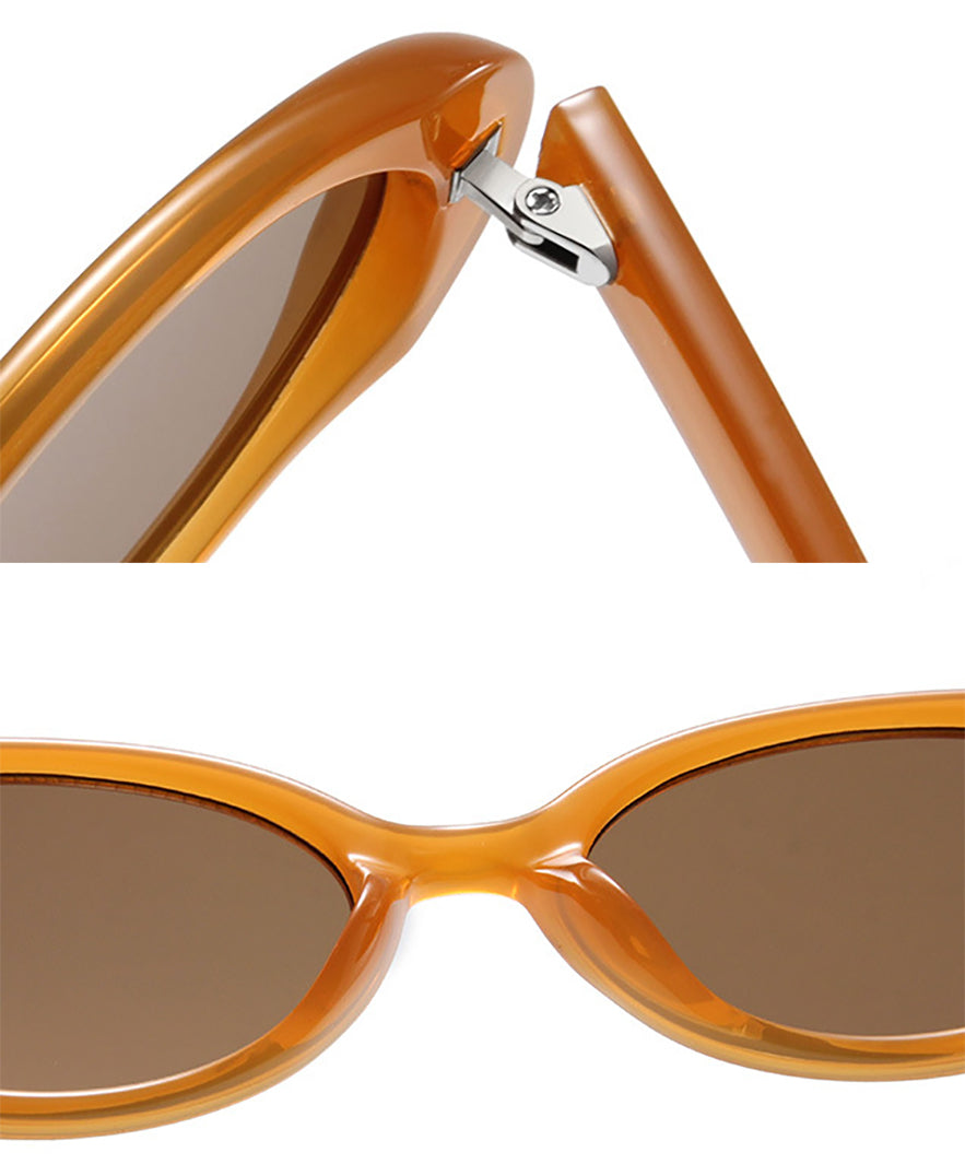 Retro Classic Oval Sunglasses for Women and Men Small 90s Style