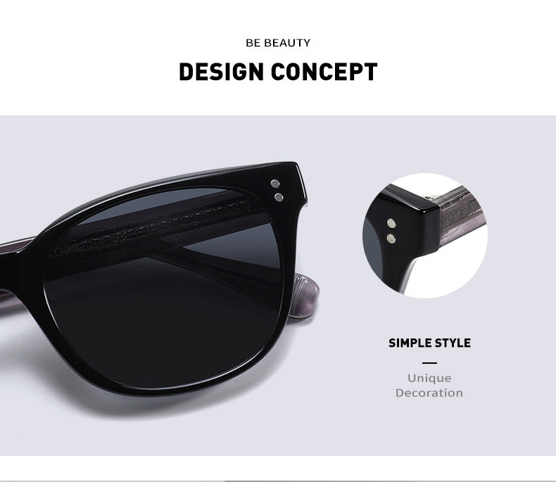 Polarized Oval Sunglasses for Men Women Black or Tortoiseshell frame UV Protection