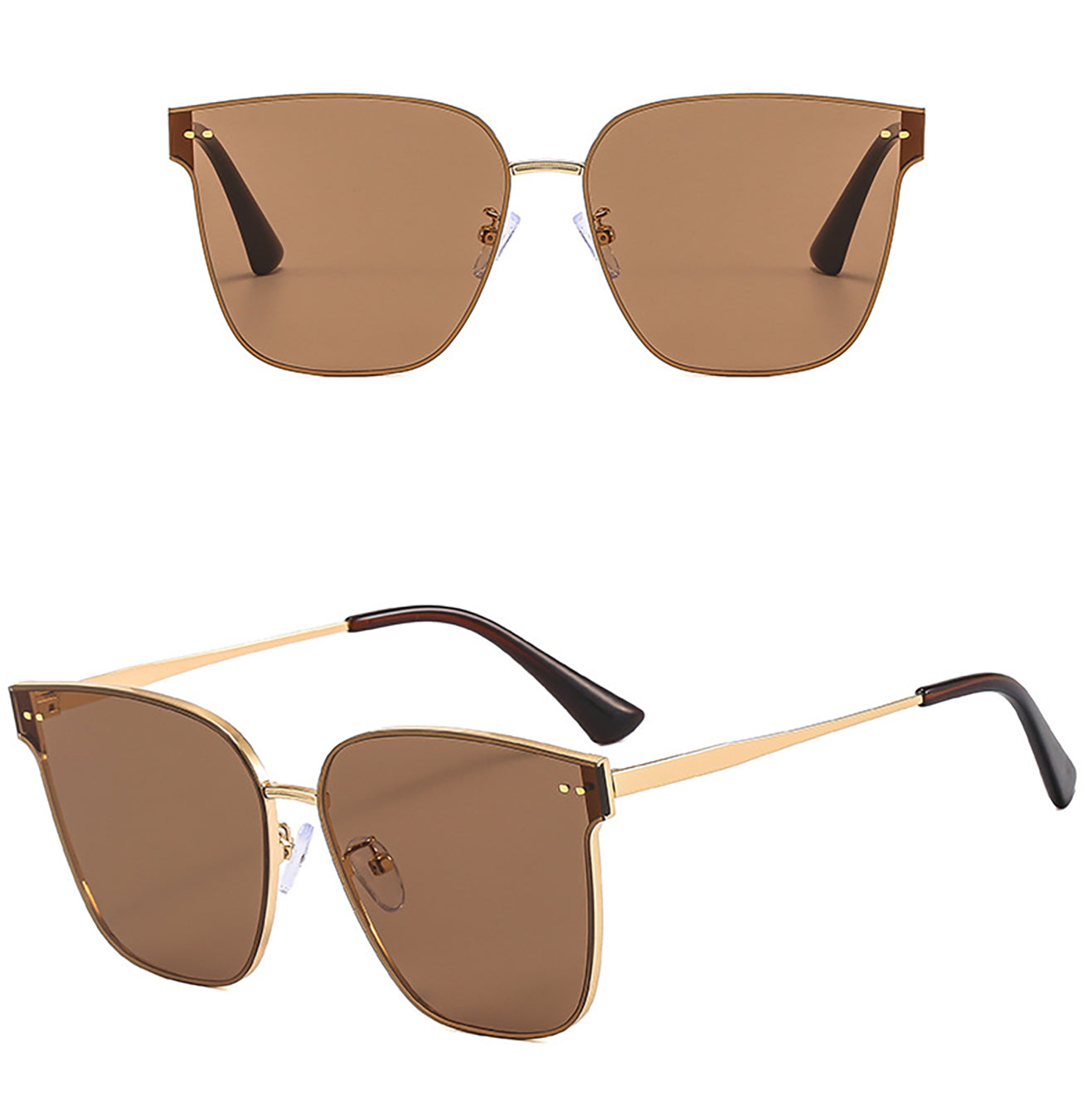 Fashionable oversized sunglasses for women that make the face look smaller