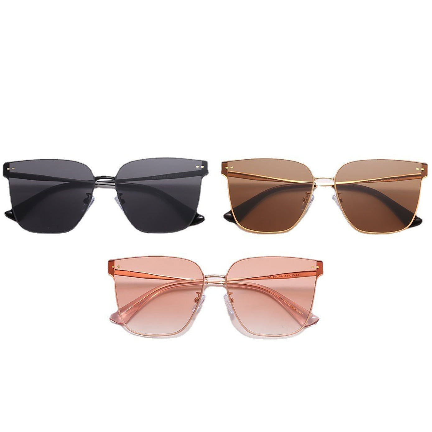 Fashionable oversized sunglasses for women that make the face look smaller