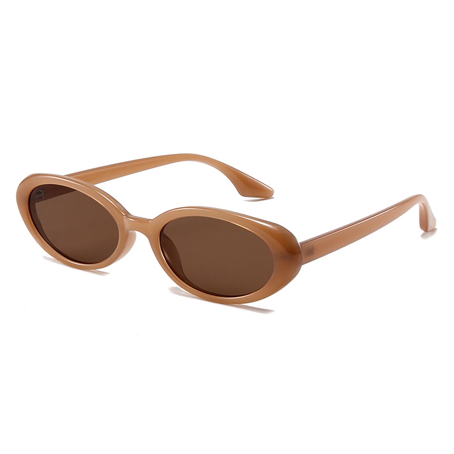 Retro Classic Oval Sunglasses for Women and Men Small 90s Style