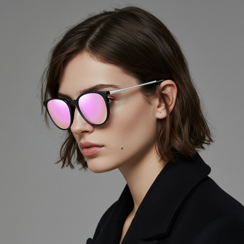 Vintage Round polarized  Sunglasses for Women Men Classic Retro Trendy Style
